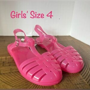 🩷 Pink - Tween/Girls' Jelly Sandals 🩷 size 4